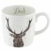 Wrendale Designs Large Fine Bone China Mug Dad, Stag