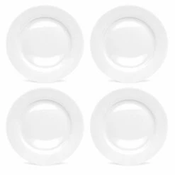 Royal Worcester Serendipity White Set Of 4 Dinner Plates