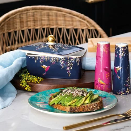 Sara Miller Chelsea Collection Covered Butter Dish - Image 4