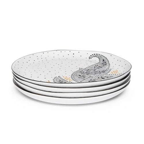 Sara Miller Artisanne Noir Set Of 4 Dinner Plates - Image 2