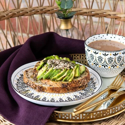 Sara Miller Artisanne Noir Set Of 4 Dinner Plates - Image 6