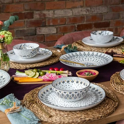 Sara Miller Artisanne Noir Set Of 4 Medium Bowls - Image 4