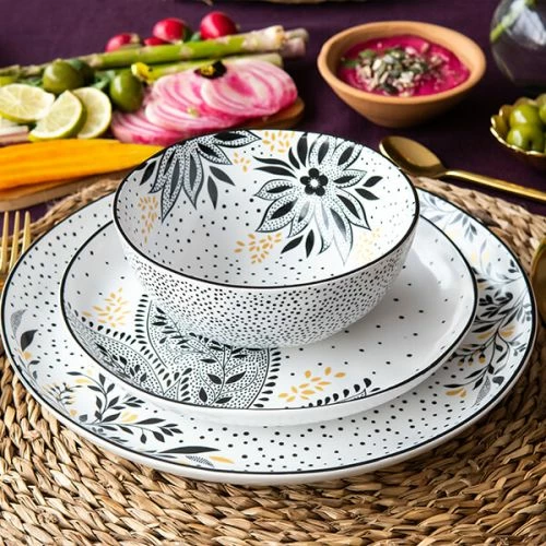 Sara Miller Artisanne Noir Set Of 4 Medium Bowls - Image 6