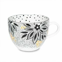 Sara Miller Artisanne Noir Lotus Mug