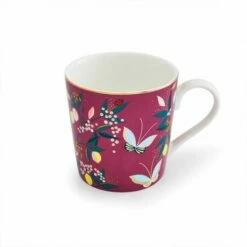 Sara Miller Orchard Fuchsia Mug