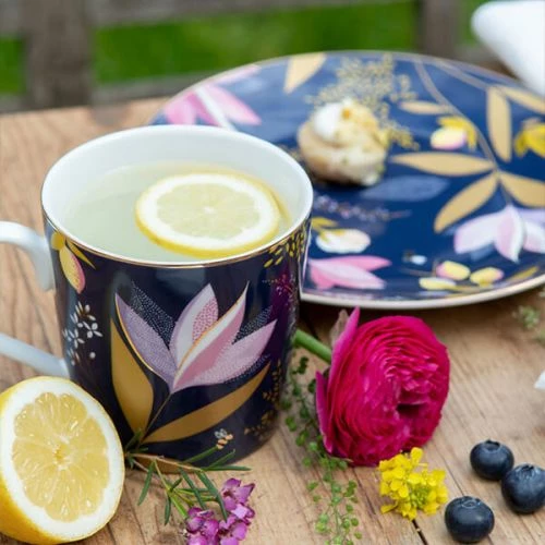 Sara Miller Orchard Navy Mug - Image 6