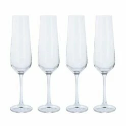 Dartington Cheers! Set Of 4 Flute Glasses