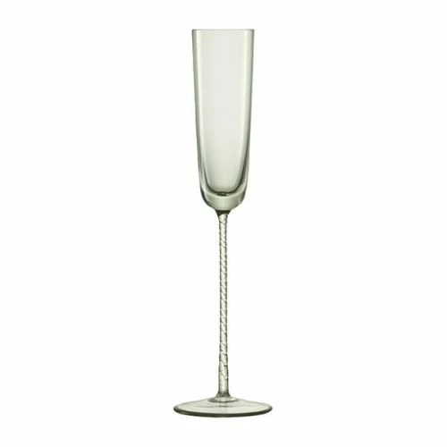 LSA Champagne Theatre 120ml Champagne Flute Braid / Smoke Grey Set Of 2 - Image 2