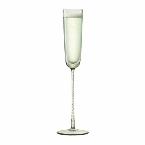 LSA Champagne Theatre 120ml Champagne Flute Braid / Smoke Grey Set Of 2 - Image 3