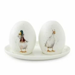 Wrendale Designs Salt & Pepper Pots With Tray Ducks