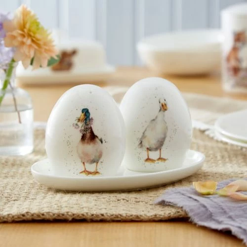 Wrendale Designs Salt & Pepper Pots With Tray Ducks - Image 5