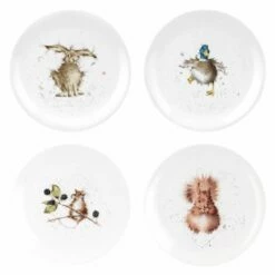 Wrendale Designs Assorted Set Of 8 Inch Coupe Plates