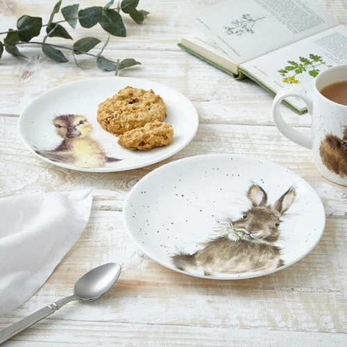 Wrendale Designs Set Of 2 Bunny & Duckling Coupe Plates - Image 6