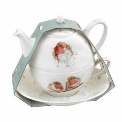 Wrendale Designs Tea For One With Saucer Robin