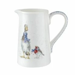 Wrendale Designs Christmas Jug Duck & Robin