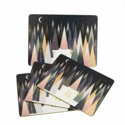 Sara Miller Frosted Pines Collection Set Of 4 Placemats