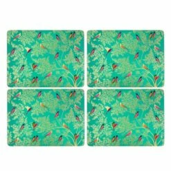 Sara Miller Chelsea Collection Set Of 4 Green Placemats