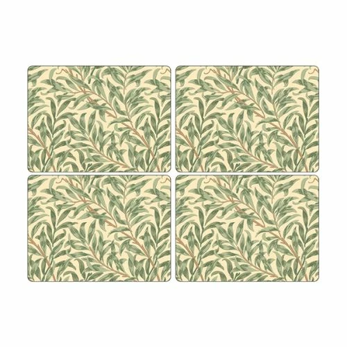 Morris & Co Willow Bough Green Placemats Set Of 4