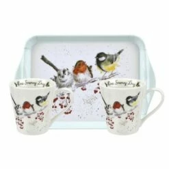 Wrendale Designs Christmas Snowy Day Mug And Tray Set