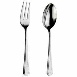 Arthur Price Classic Grecian Serving Spoon & Fork Set