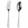 Arthur Price Classic Rattail Serving Spoon & Fork Set