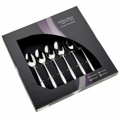 Arthur Price Contemporary Willow Set Of 6 Tea Spoons