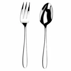 Arthur Price Contemporary Willow Serving Spoon & Fork Set